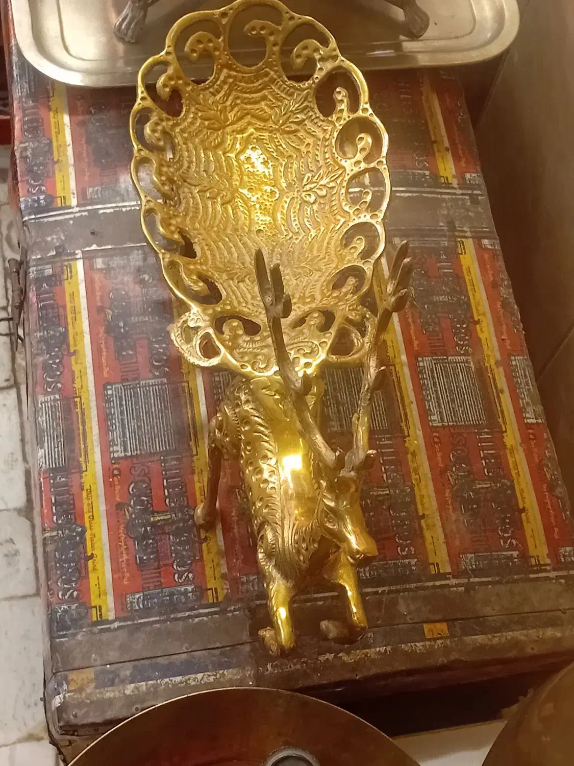 جا میوه ای برنزی|کلکسیون و سرگرمی|قم, شهرک مهدیه (مدرس)|دیوار