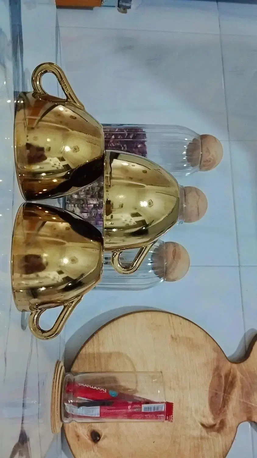 ۱۲ عدد استکان طلایی|ظروف سرو و پذیرایی|سرپل ذهاب, |دیوار