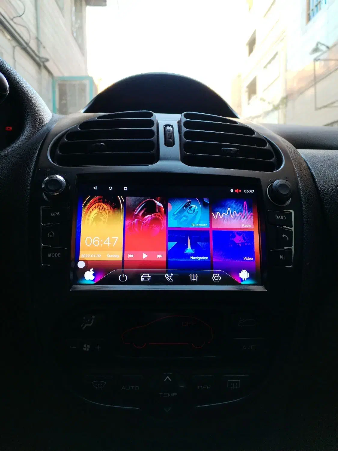 مانیتور و ظبط 206 فابریکی آخرین ورژن با قاب دور|قطعات یدکی و لوازم جانبی|فردیس, شهرک شهید حسینی|دیوار