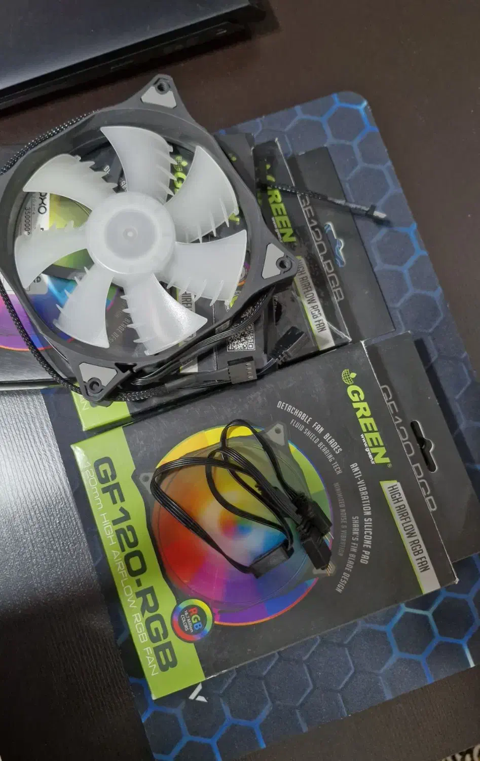 فن GF120-RGB گرین|قطعات و لوازم جانبی رایانه|تبریز, |دیوار