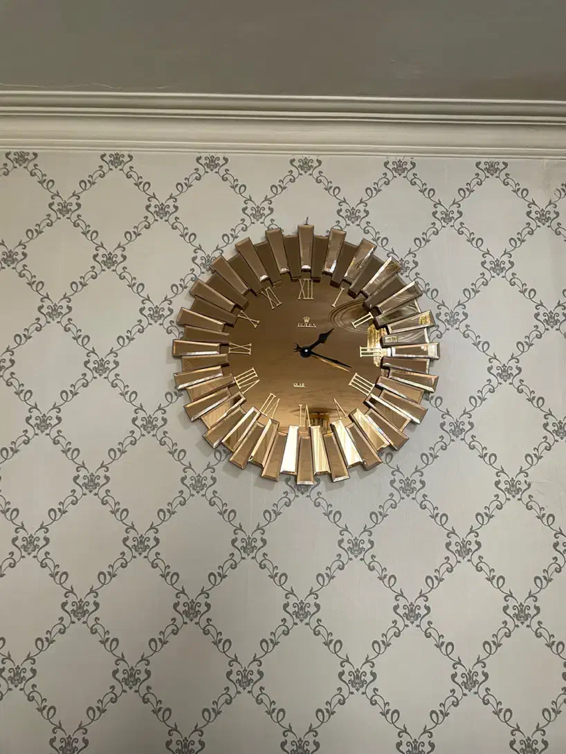 پرده لوستر ساعت|لوستر و چراغ آویز|کرج, شهرک بنفشه|دیوار