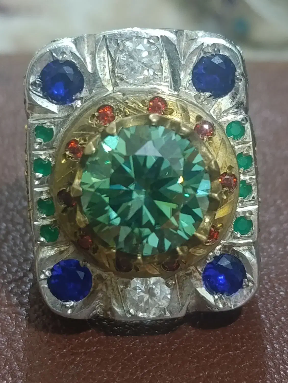 انگشتر  یاقوت الماس زمرد|جواهرات|کرج, عظیمیه|دیوار