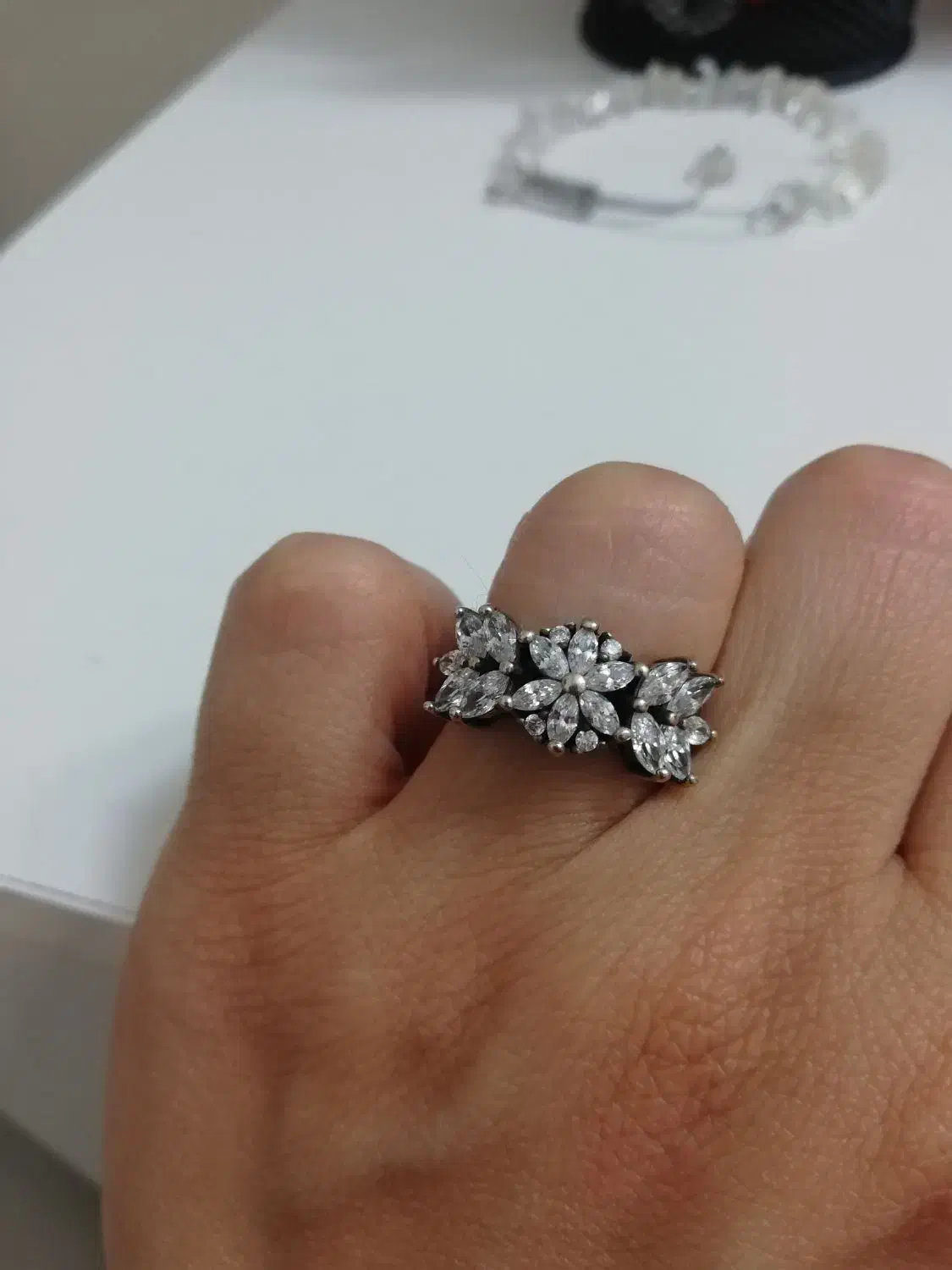 انگشتر نقره زنانه|زیورآلات و اکسسوری|تهران, پرستار|دیوار