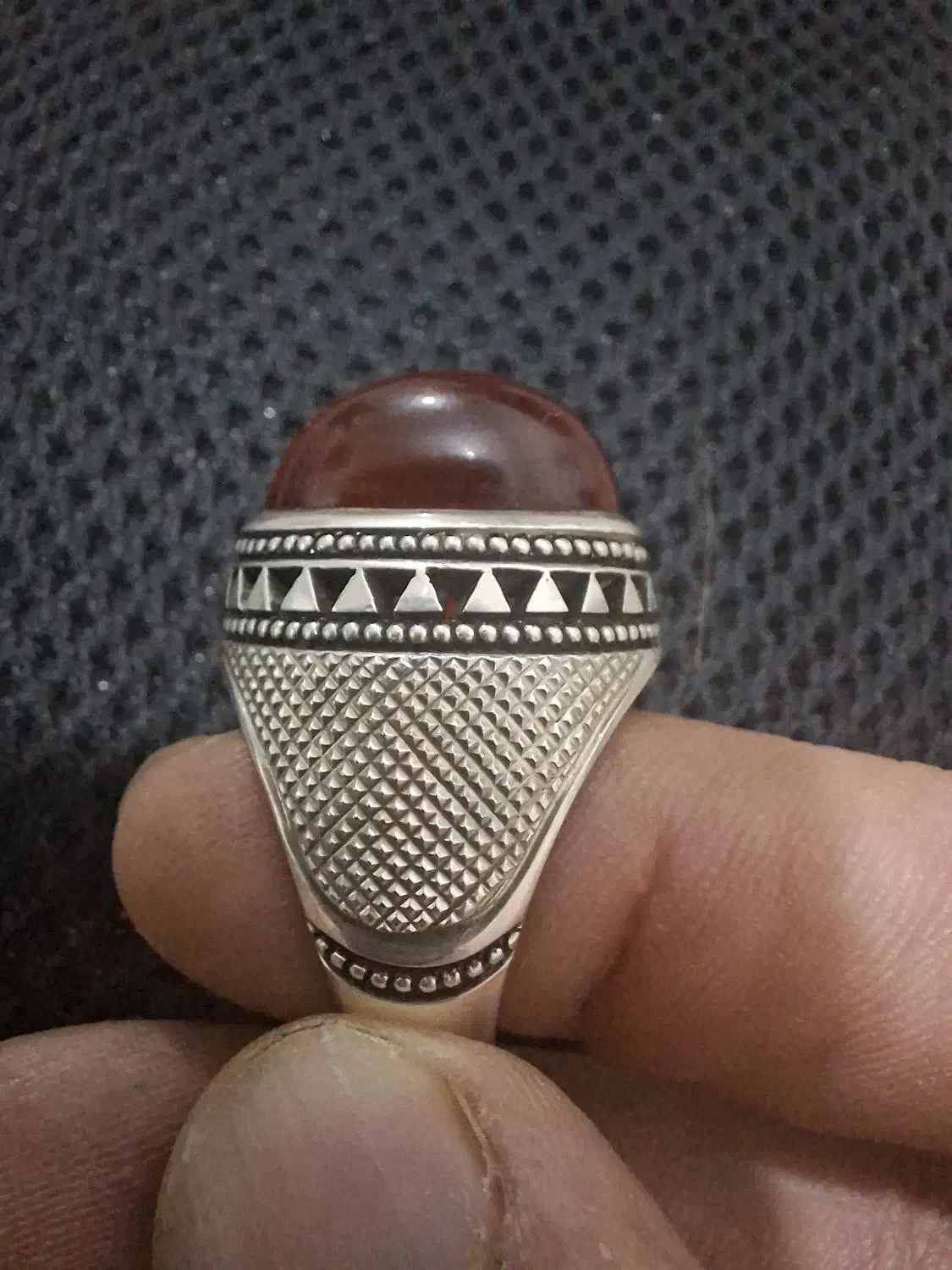 انگشتر نقره دستساز استاد رضایی کار خاص|جواهرات|تهران, شیوا|دیوار