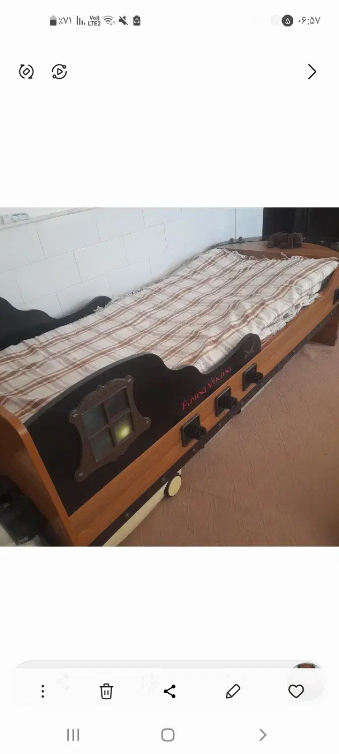 تختخواب نو جوان مدل کشتی شهرستان ساوه استان مرکزی|تخت و سرویس خواب|ساوه, |دیوار