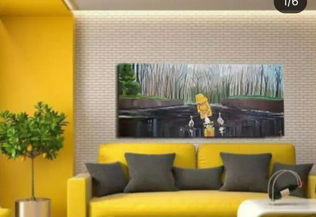 تابلو نقاشی سایز بزرگ|تابلو، نقاشی، عکس|قم, حاج زینل|دیوار