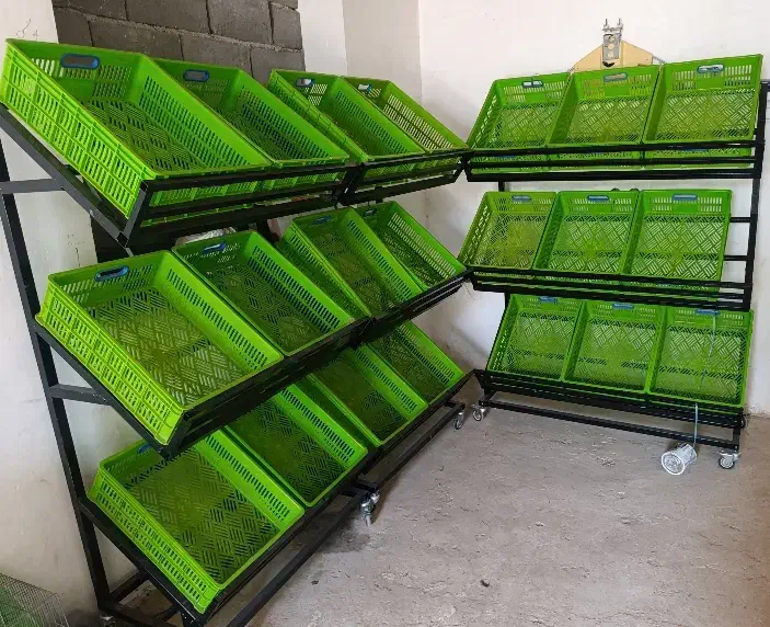 استند (قفسه)متحرک میوه فروشی (نو)|فروشگاه و مغازه|قیدار, |دیوار