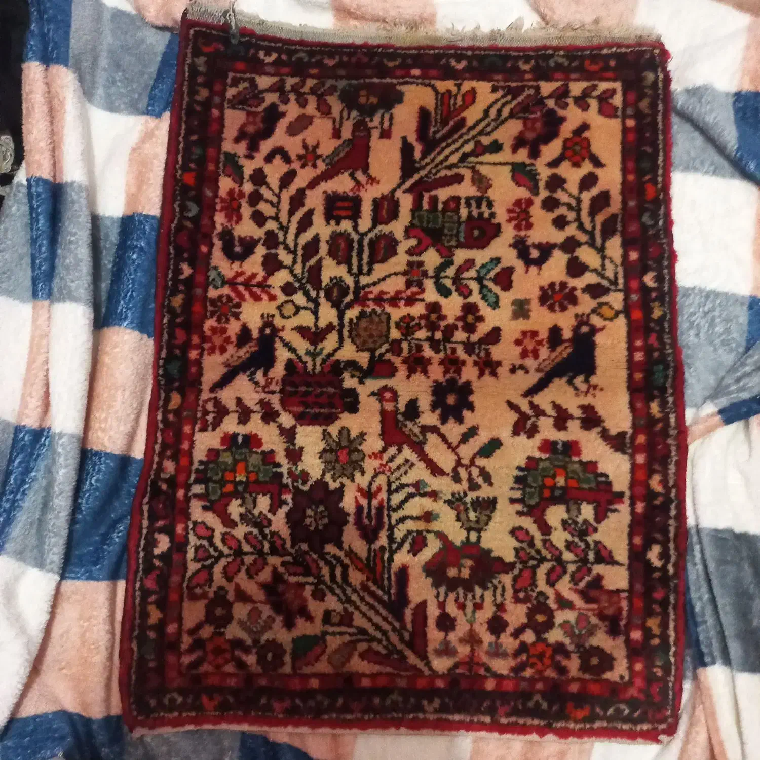 تابلو فرش دستباف عتیقه|تابلو فرش|رزن, |دیوار