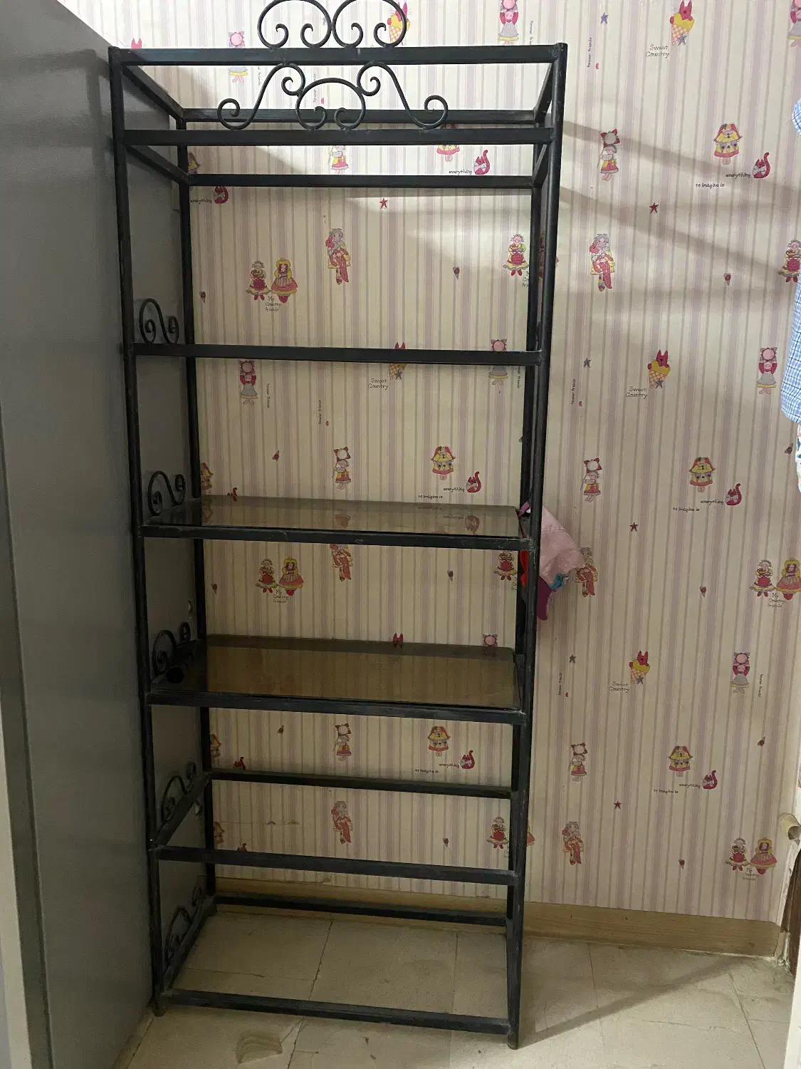 قفسه شلف فرفورژه|کتابخانه، شلف، قفسه‌های دیواری|آمل, |دیوار