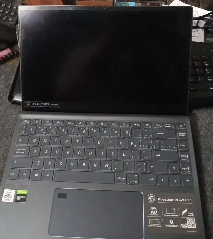 لپ تاپ قوی msi prestige 14 core i7 10710U GTX1650|رایانه همراه|مشهد, کوه سنگی|دیوار