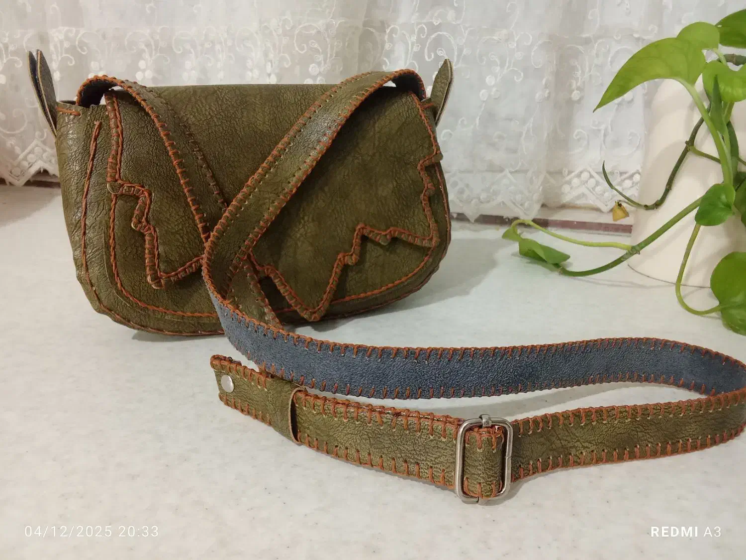 کیف چرم دست دوز مدل برگ|کیف، کفش، کمربند|محمدشهر, محمدشهر|دیوار