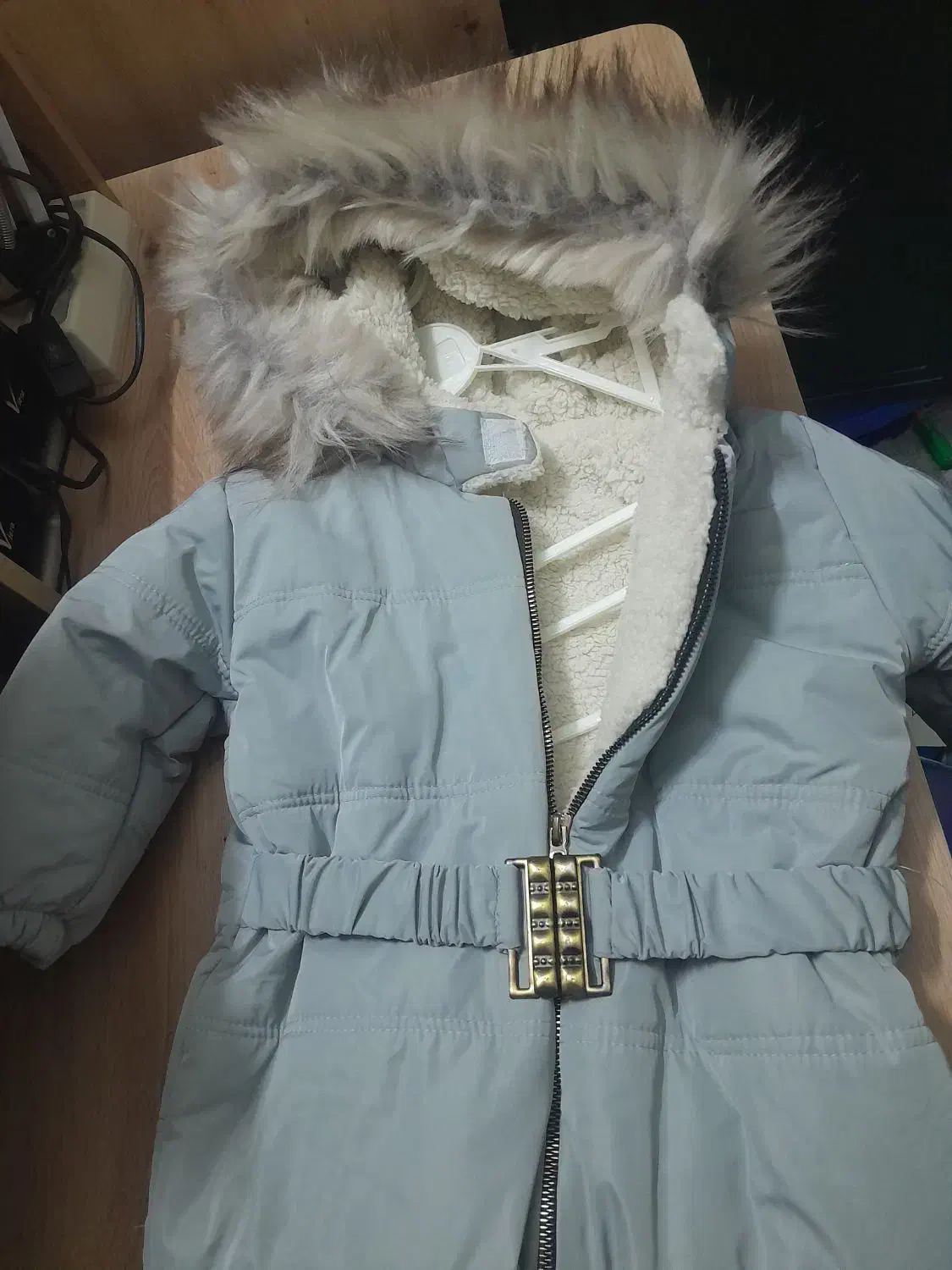 کاپشن سرهمی نوزاد سایز 3 طوسی کاملا نو|کفش و لباس بچه|هادی شهر, |دیوار