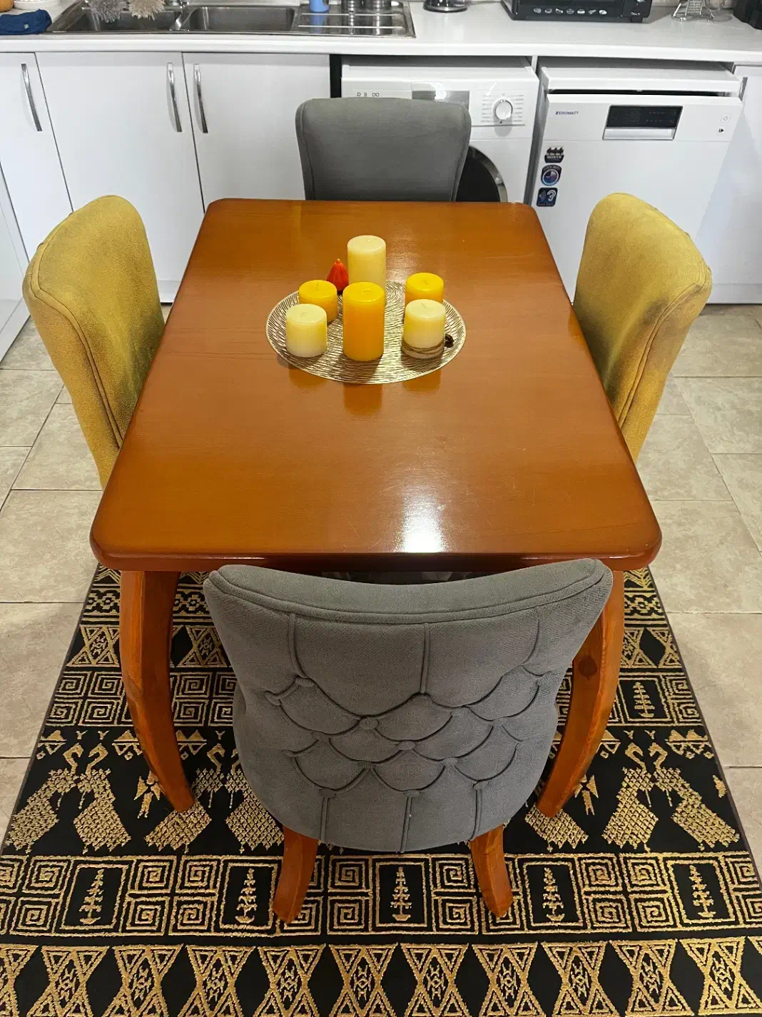 فرش|فرش|رودهن, |دیوار