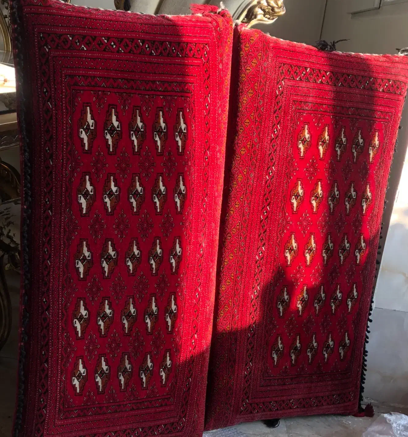 پشتی دست بافت. ترکمن اصل در حد نو|پشتی|تهران, تهرانپارس جنوبی|دیوار