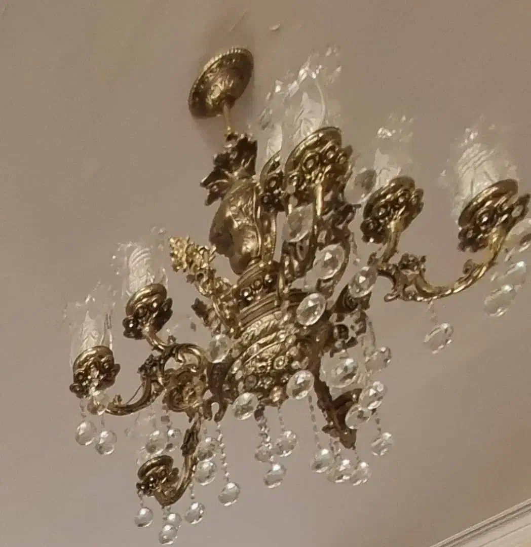 لوستر برنز سنگین|لوستر و چراغ آویز|کرج, گوهردشت|دیوار