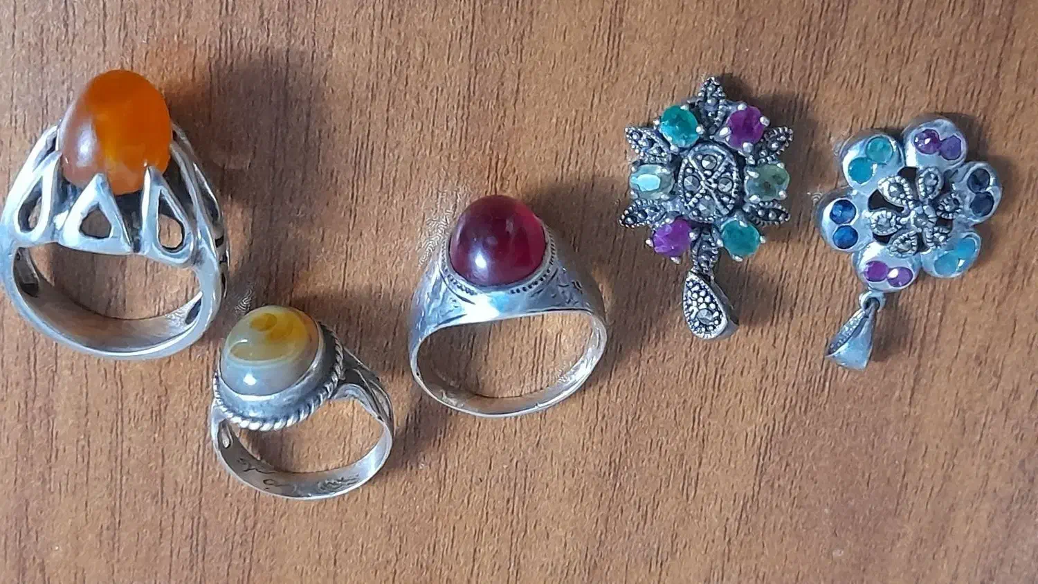 انگشترنقره و آویز زنانه|جواهرات|تهران, شادآباد|دیوار