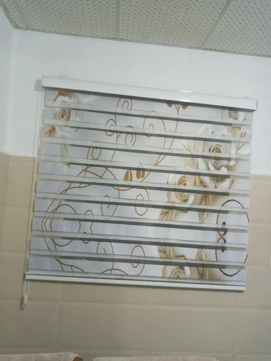 پرده زبرا ابعاد ۱۶۰×۱۵۰|پرده، رانر، رومیزی|ساری, |دیوار