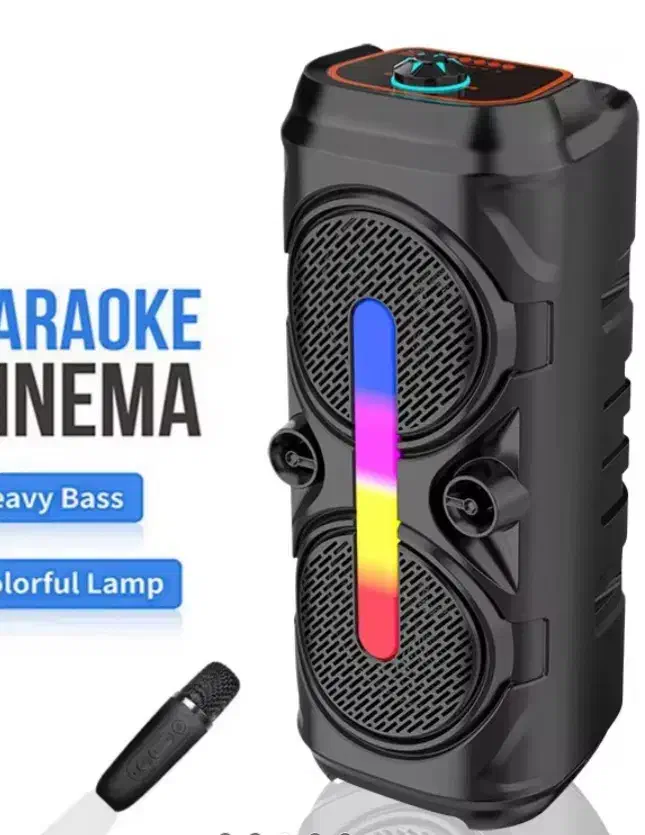 اسپیکر میکروفون دار  ۴۸ سانتی پر قدرت شارژی|سیستم صوتی خانگی|تبریز, |دیوار