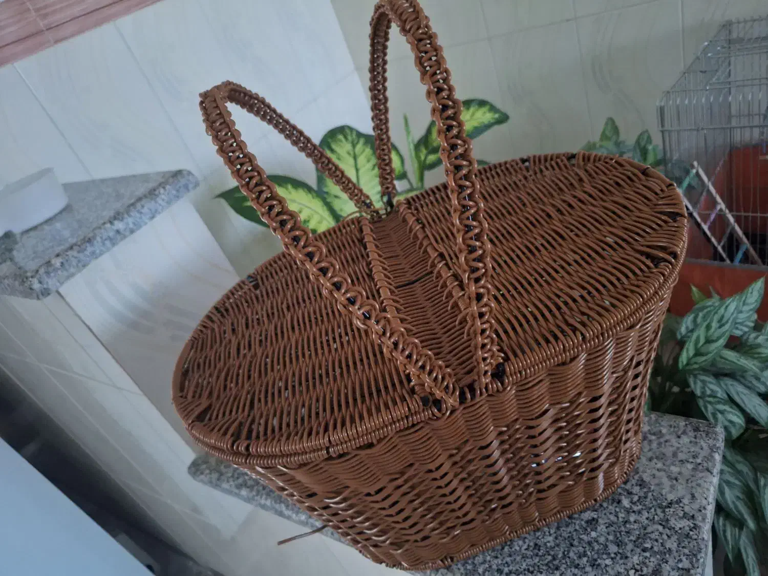 سبد حصیری|ظروف نگهدارنده، پلاستیکی، یک‌بارمصرف|اراک, |دیوار