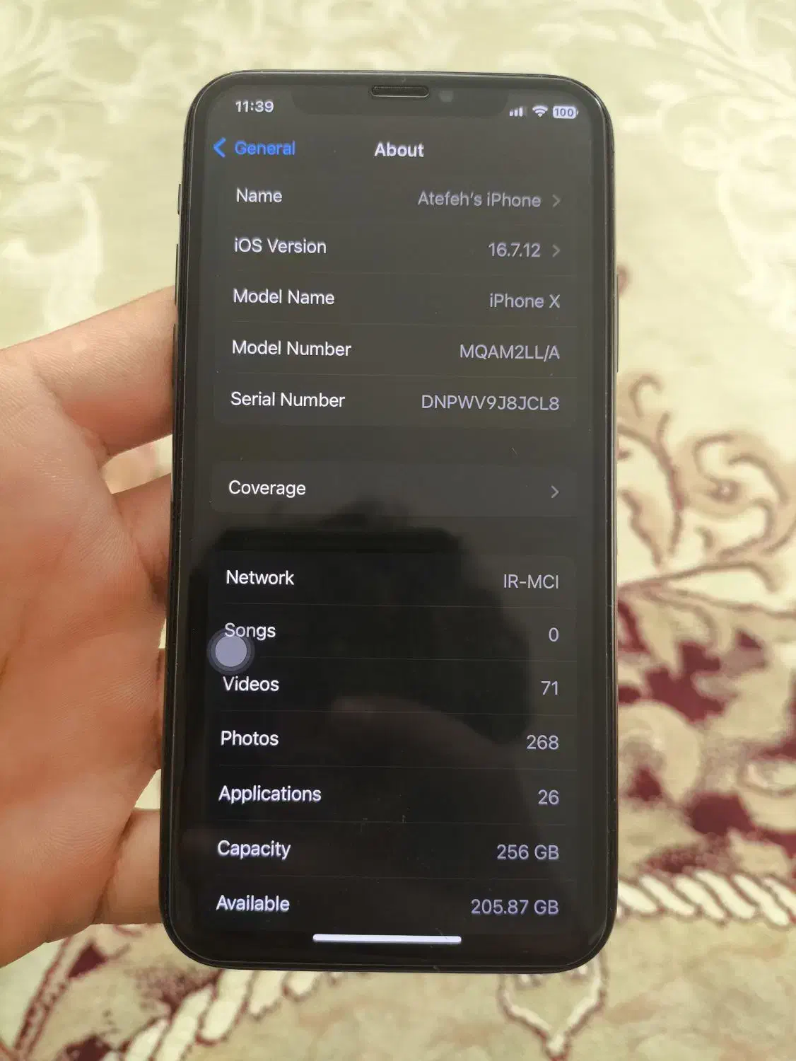ایفون x 256پک اصلی|موبایل|قم, پردیسان|دیوار