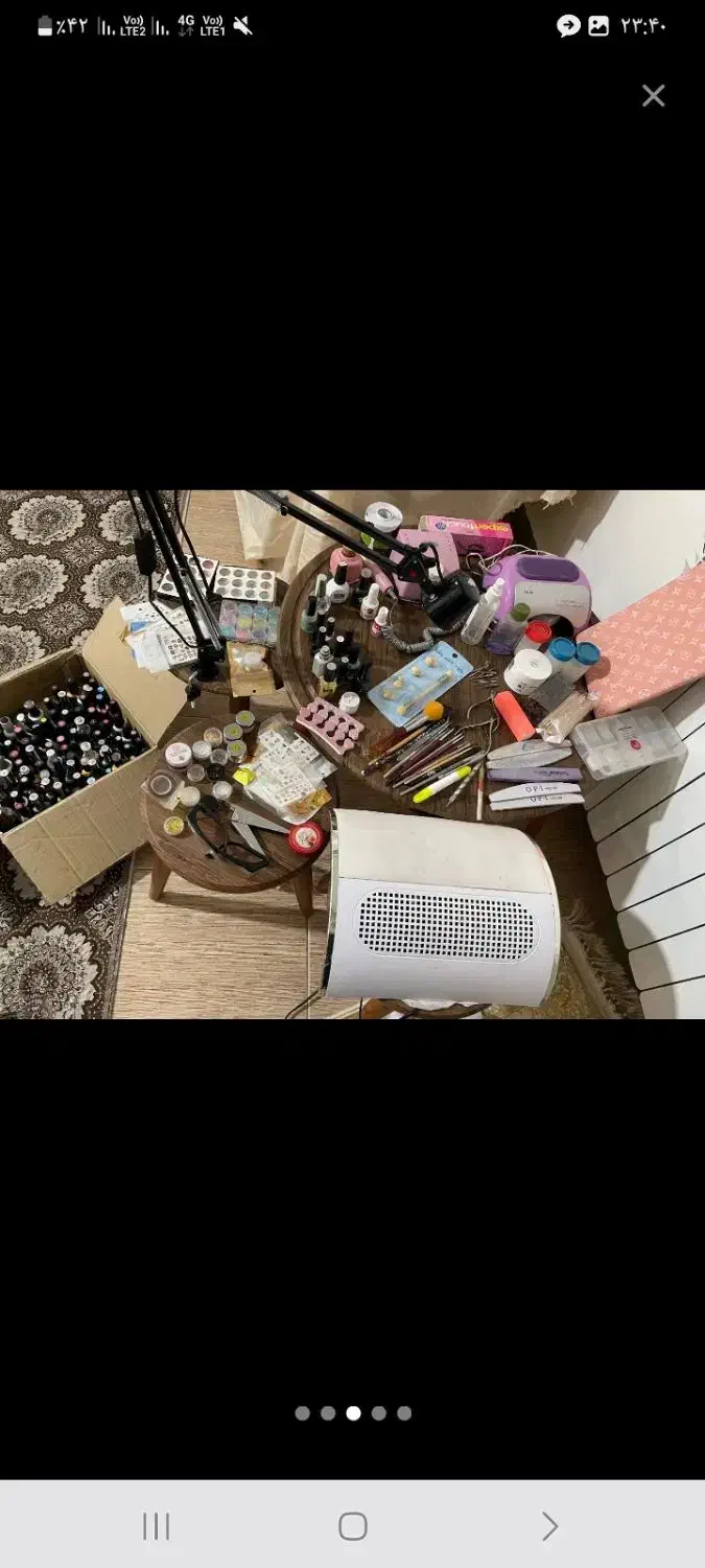 وسایل کامل کاشت ناخن تک فروشم دارم|آرایشی، بهداشتی، درمانی|کرمانشاه, |دیوار