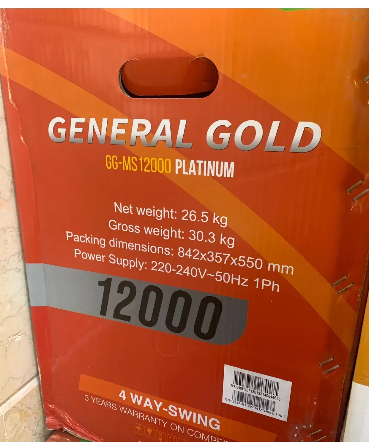 کولر گازی جنرال گلد 24000 و‌ 12000موتور سنگین|کولر گازی و فن‌کوئل|عباس‌آباد, |دیوار