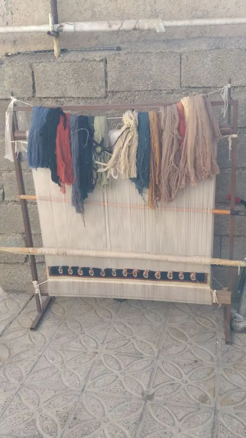 گلیم با تمام وسایل|گلیم، جاجیم، گبه|ایلام, |دیوار