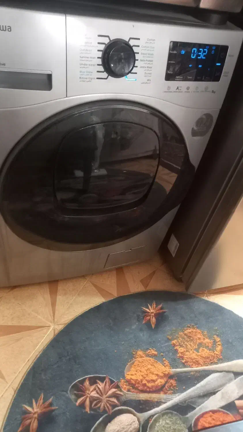 لباسشویی۹کیلویی کره ای اسنوا|ماشین لباسشویی و خشک‌کن لباس|اصفهان, ملک‌شهر|دیوار