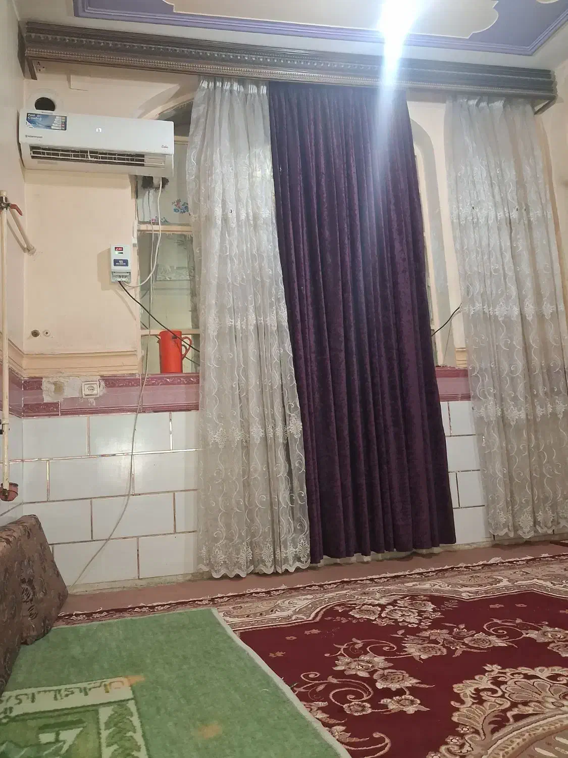 پرده سه تیکه مخمل|پرده، رانر، رومیزی|اهواز, کارون|دیوار