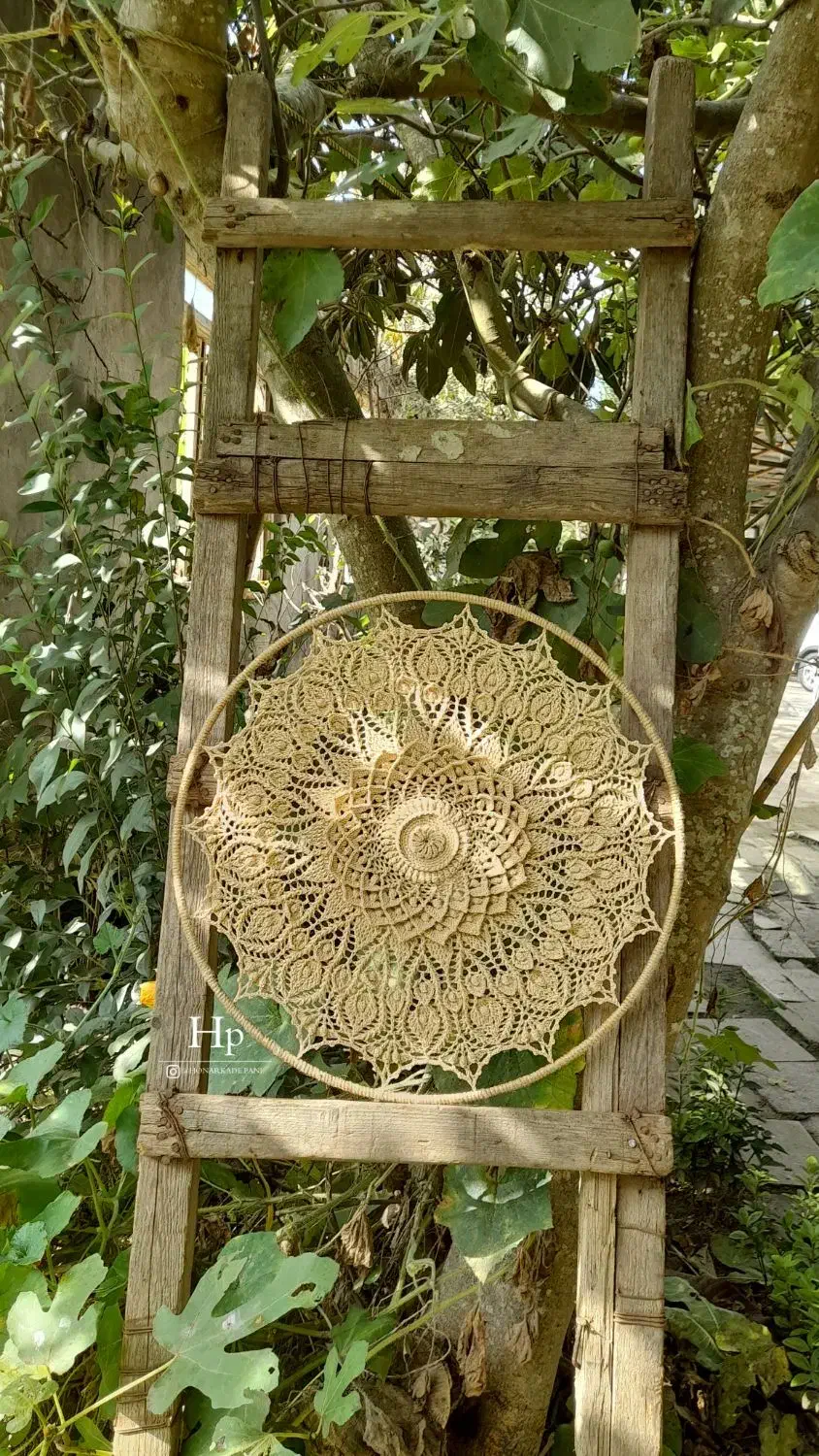 دیوارکوب قلاب بافی|صنایع دستی و سایر لوازم تزئینی|رودسر, |دیوار