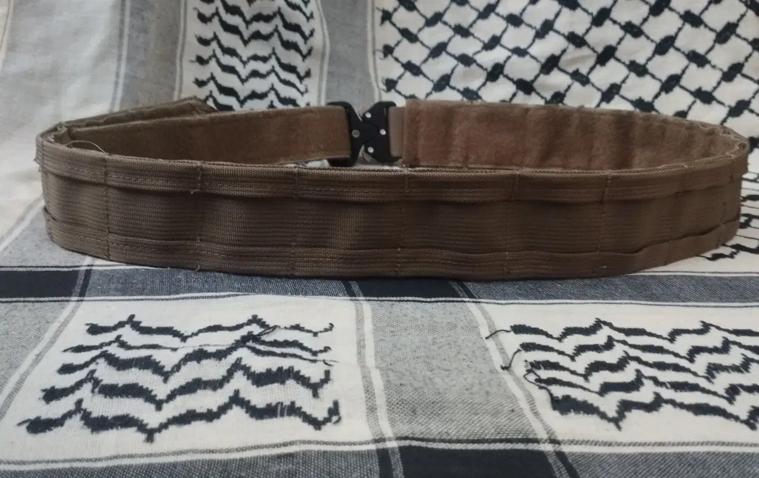 کمربند تجهیزات نظامی تاکتیکال شهری دو پوسته خاکی|کیف، کفش، کمربند|ارومیه, |دیوار