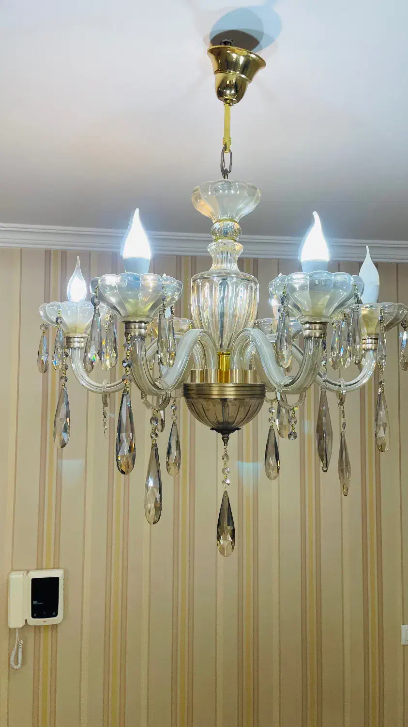 لوستر کریستالی|لوستر و چراغ آویز|تبریز, |دیوار