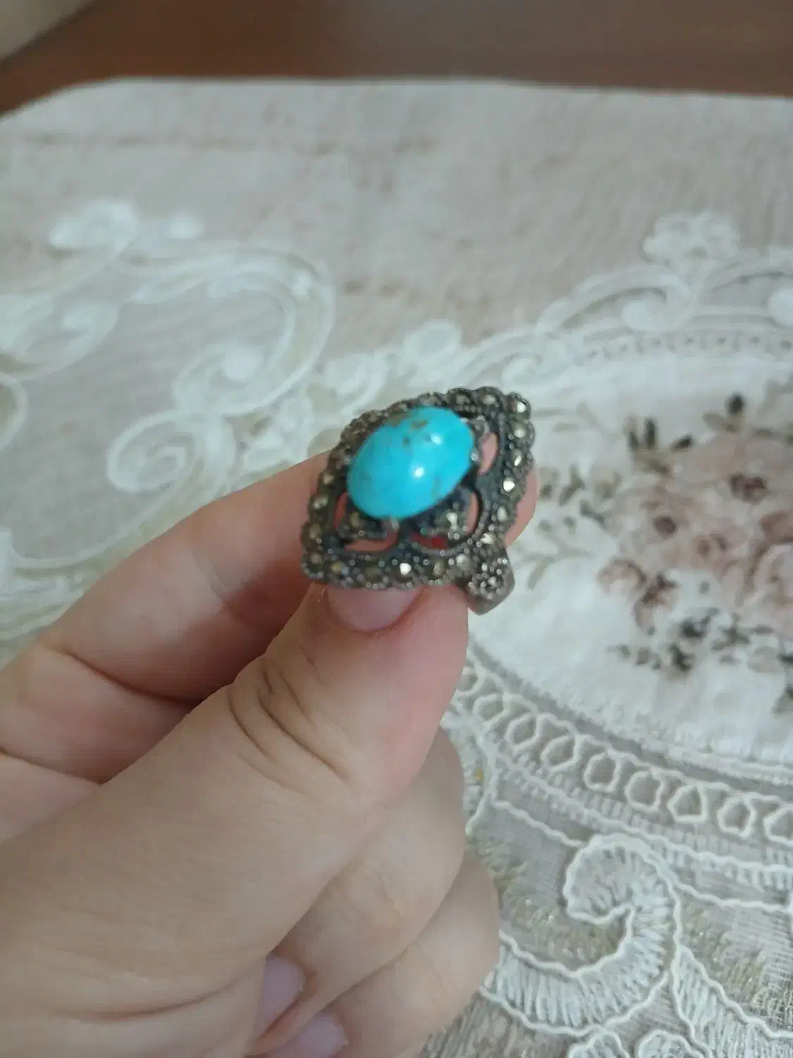 انگشتر نقره فیروزه|بدلیجات|تهران, نیروی هوایی (پیروزی)|دیوار