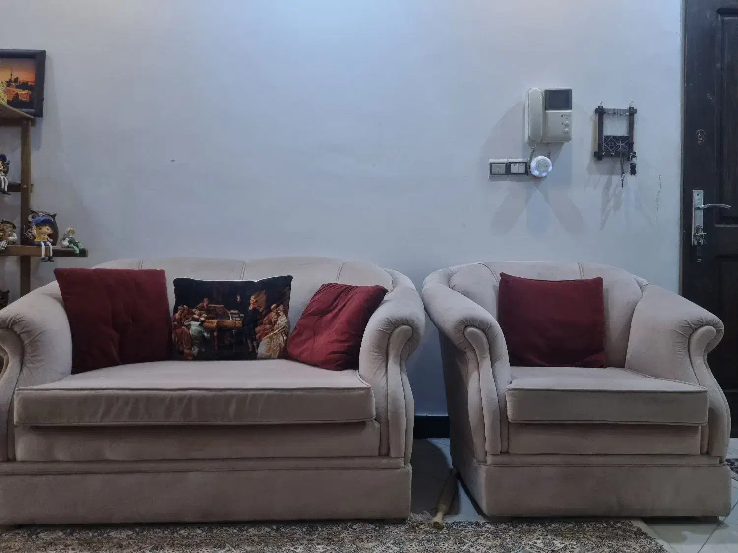 مبل 7 نفره|مبلمان خانگی و میز عسلی|اندیشه, اندیشه فاز ۱|دیوار