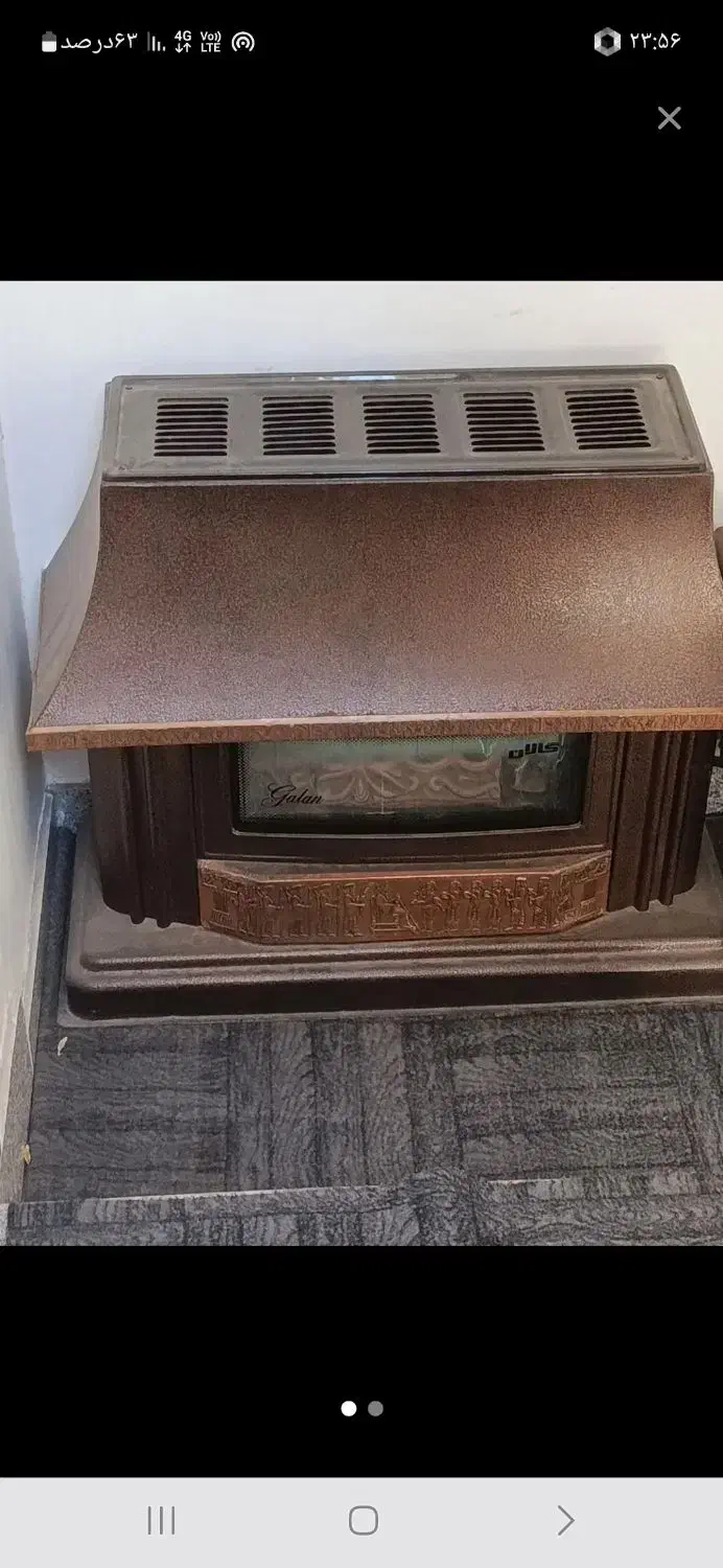 بخاری گازی شومینه|بخاری، هیتر، شومینه|تبریز, |دیوار