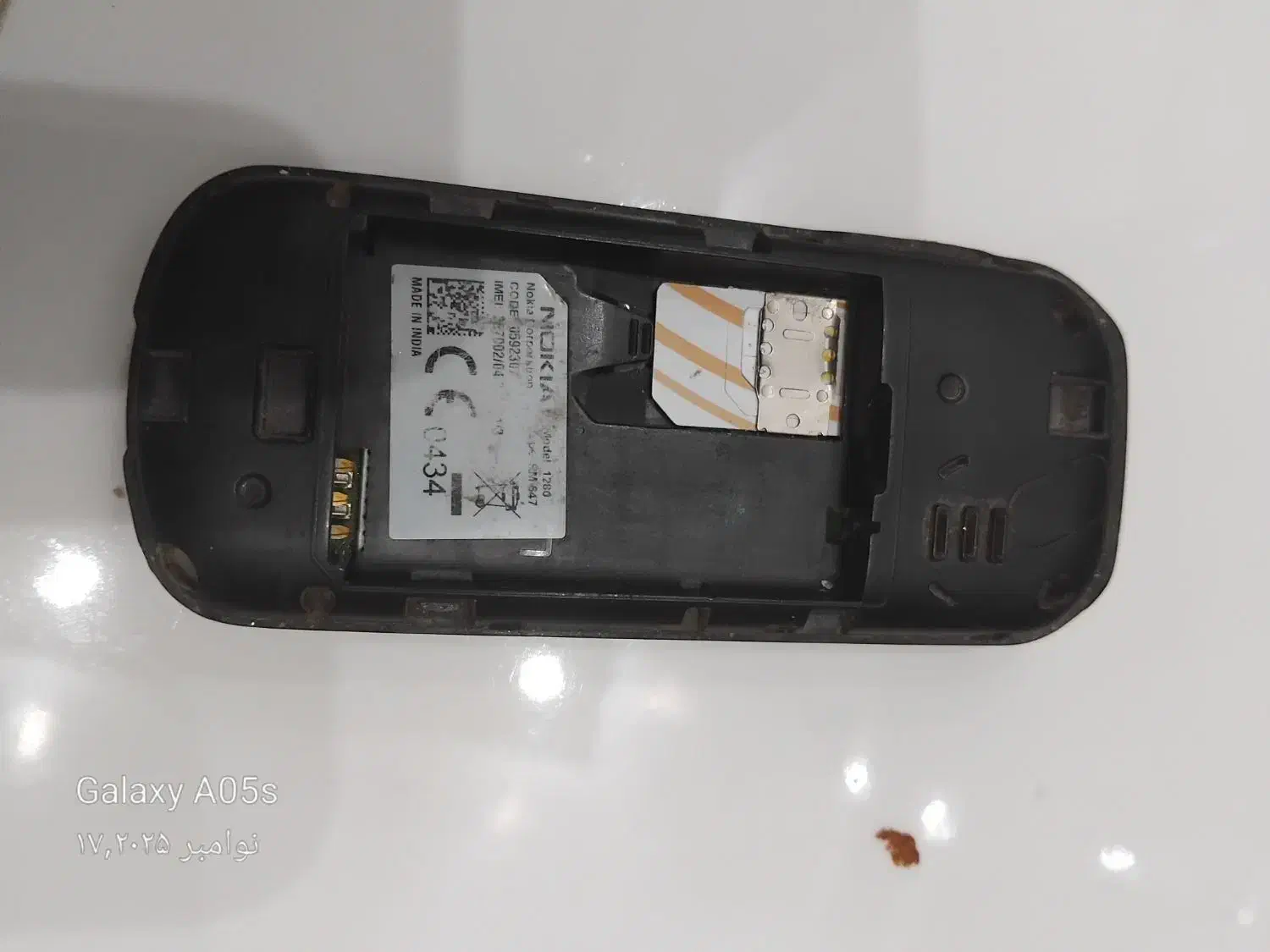 نوکیا ۱۲۸۰اصلی|موبایل|تربت جام, میان جام|دیوار