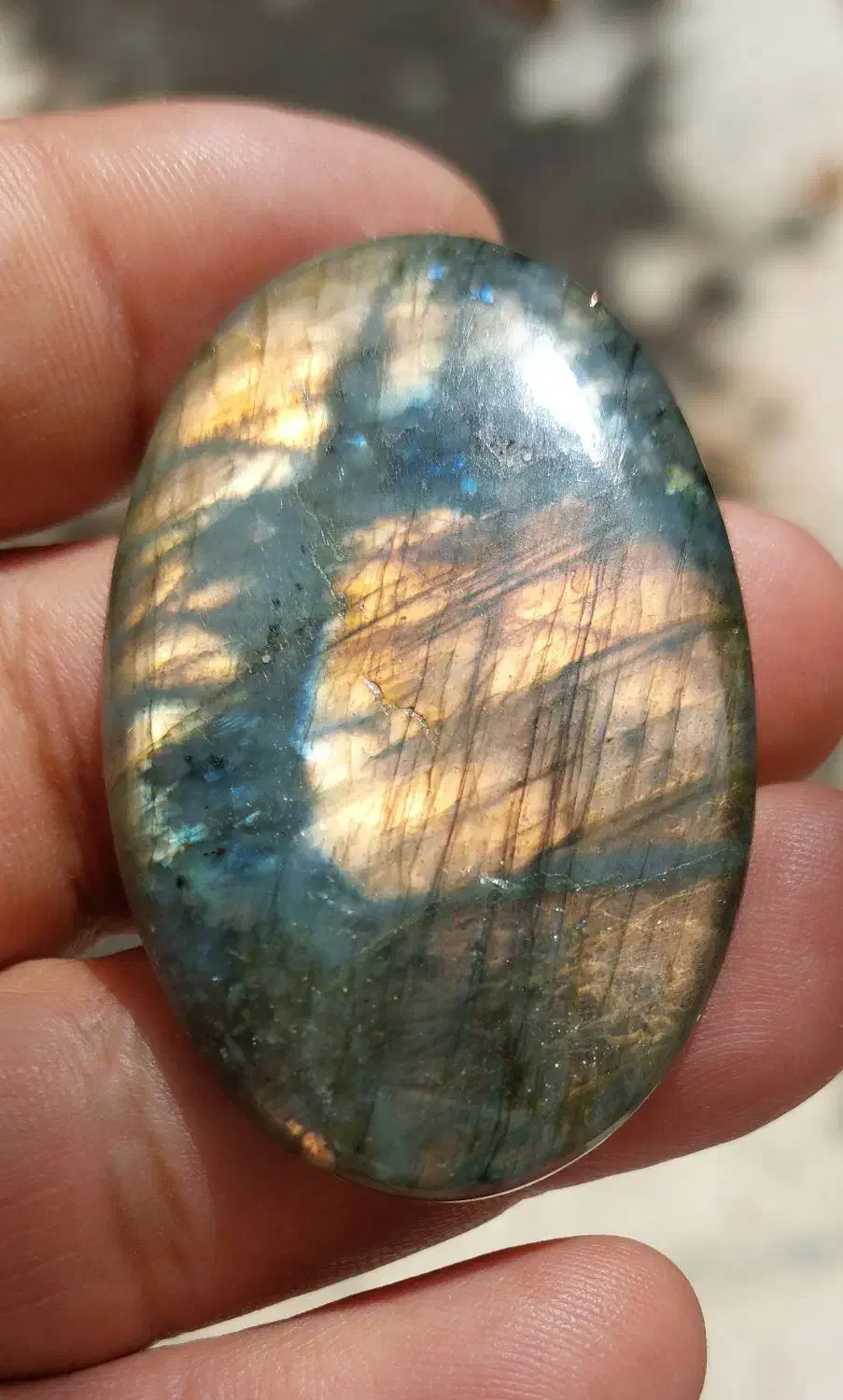 نگین زیبای لابرادوریت درشت و زیبا و پرتلالو|جواهرات|آبادان, |دیوار