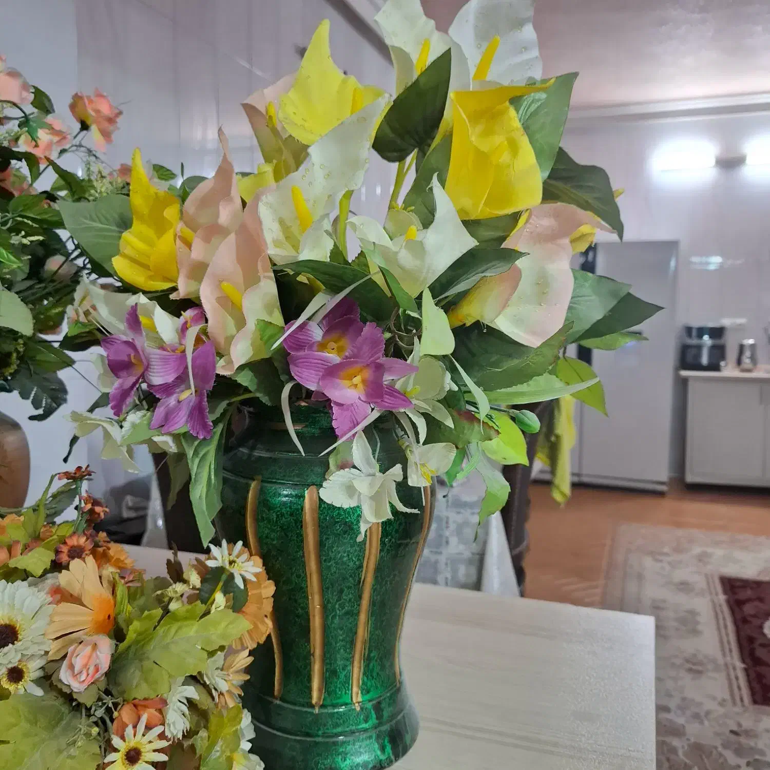 گل وگلدان|گل مصنوعی|لنجان, |دیوار