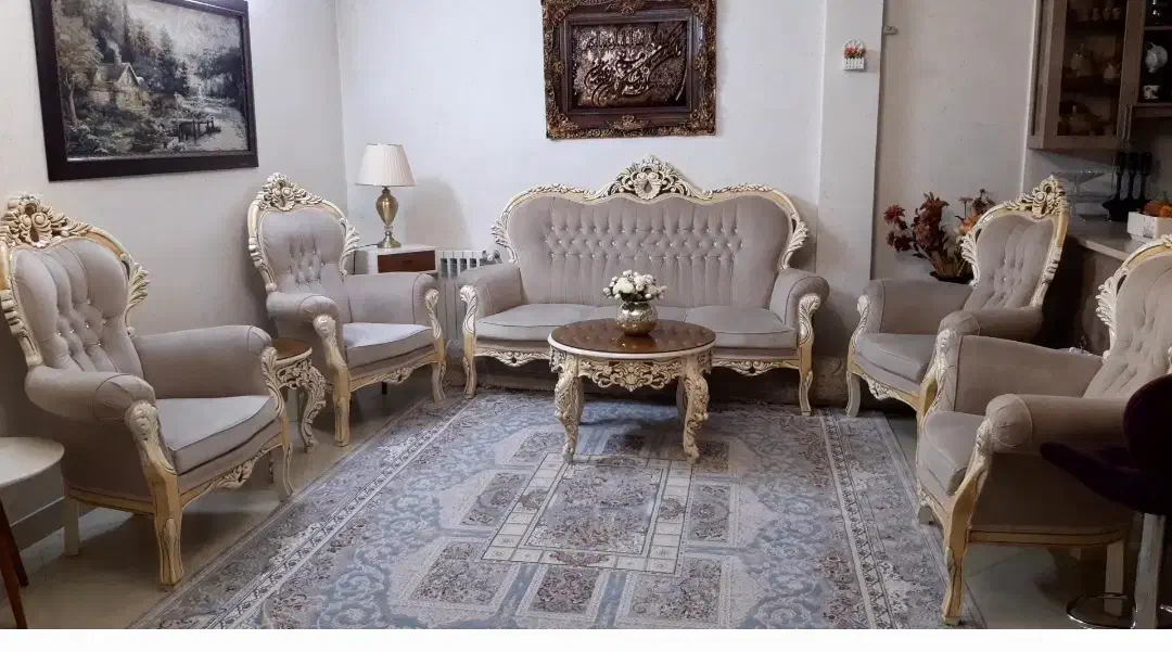 مبلمان استیل 7 نفره|مبلمان خانگی و میز عسلی|تهران, چهارصد دستگاه|دیوار