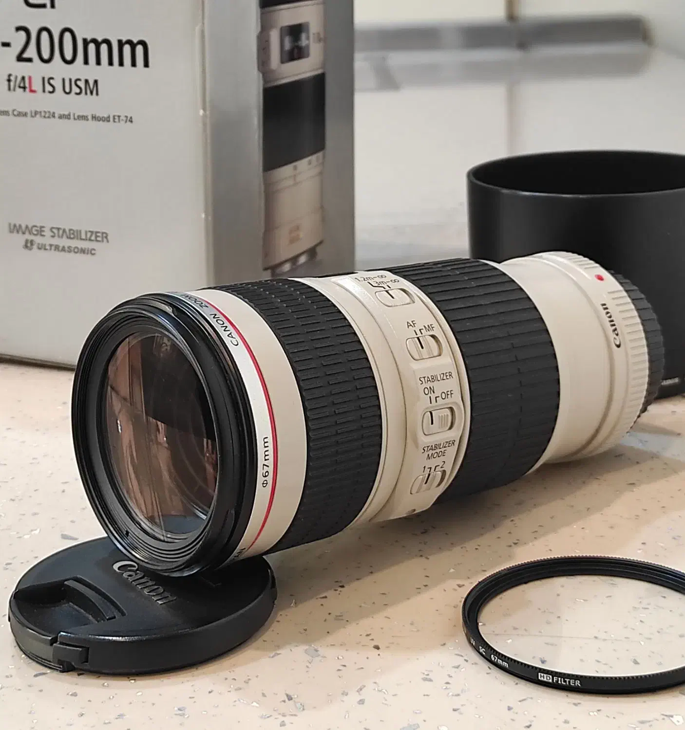 لنز کنون  EF 70-200 F4 IS L|دوربین عکاسی و فیلم‌برداری|تهران, دریان‌نو|دیوار