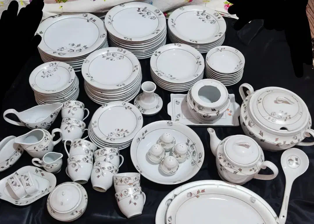 ظرف ظروف اصل گل میوه کریستال چینی|ظروف سرو و پذیرایی|آمل, |دیوار