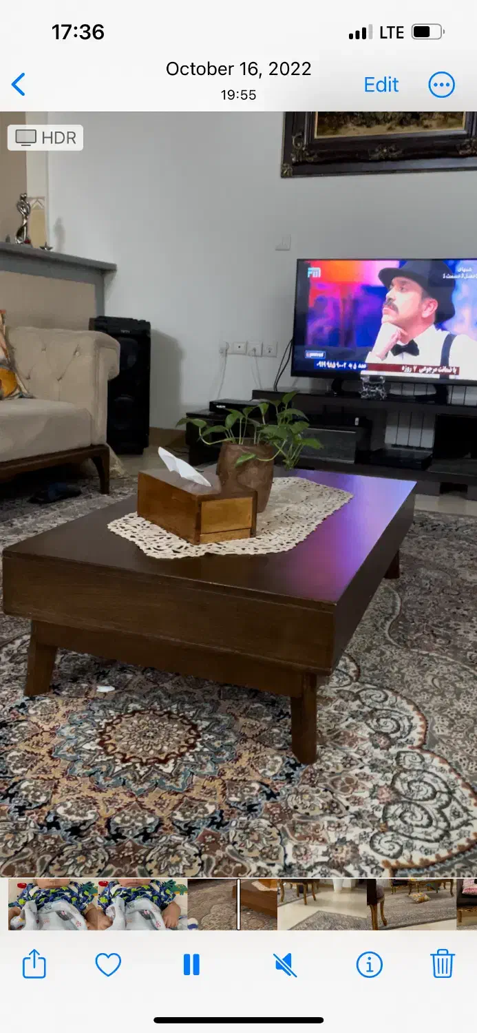 جلومبلی تمام چوب آبنوس|مبلمان خانگی و میز عسلی|کرج, شهرک ولیعصر|دیوار