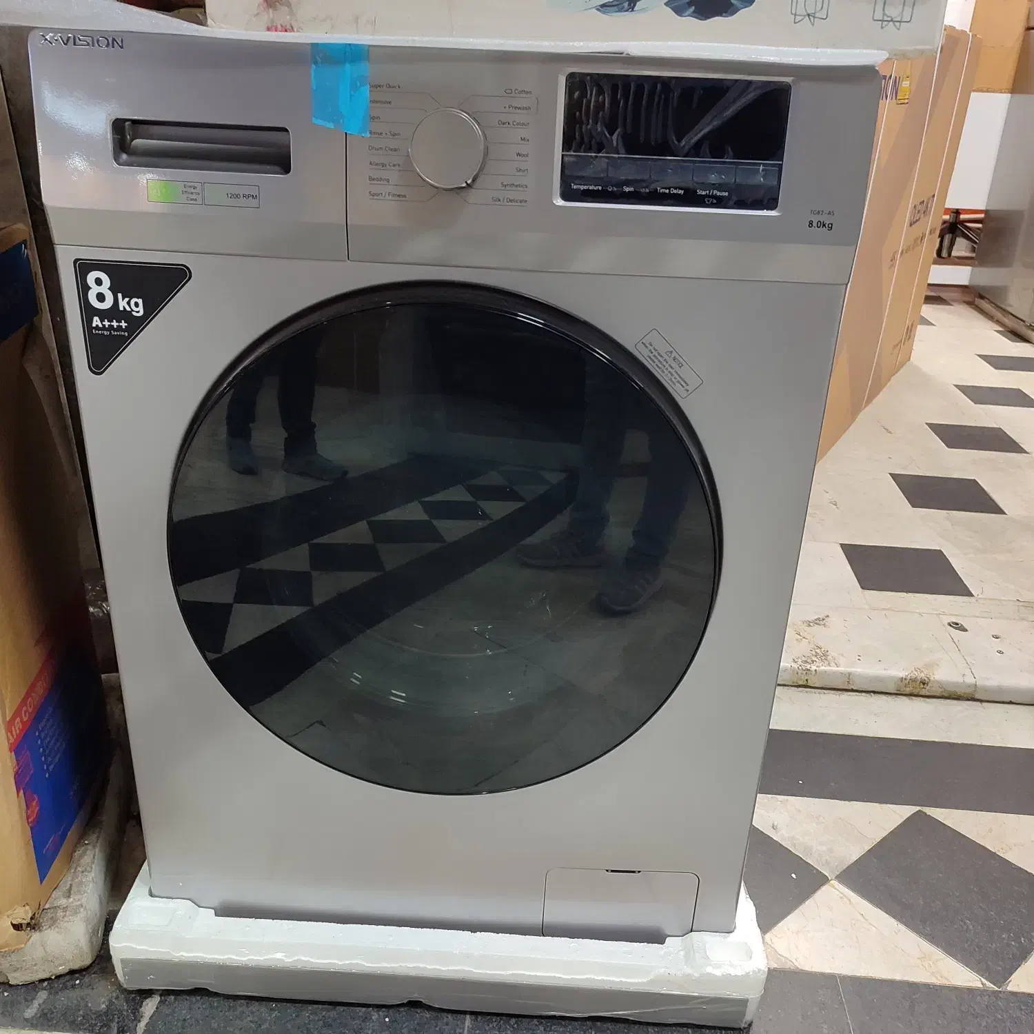 ماشین لباسشویی ایکس ویژن 8 کیلو مدل TG82-AS|ماشین لباسشویی و خشککن لباس|رشت, بازار|دیوار