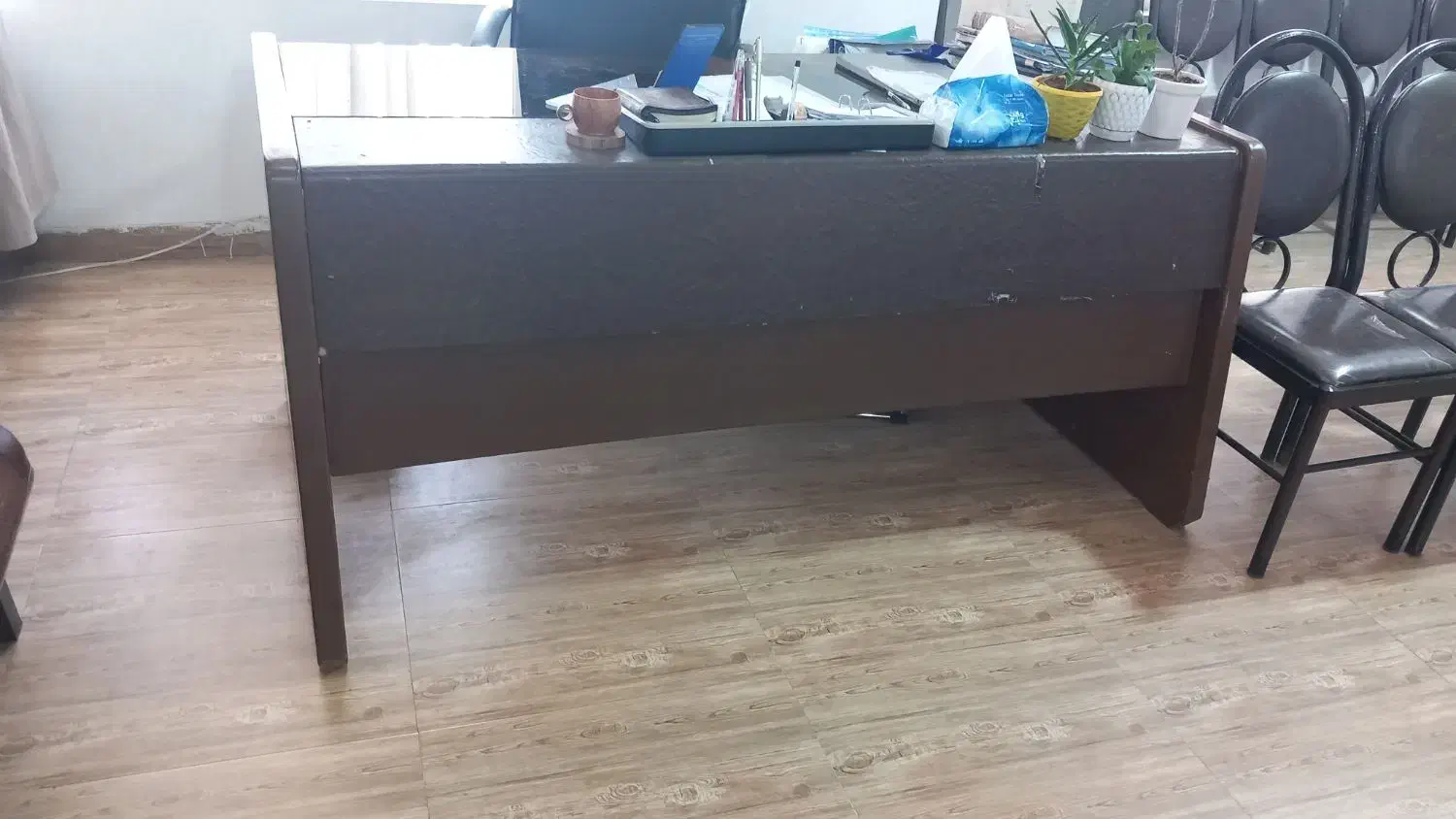 میز مدیریت سالم و تمیز 2دریک و میز کناری سه کشو|میز تحریر و کامپیوتر|ابهر, |دیوار