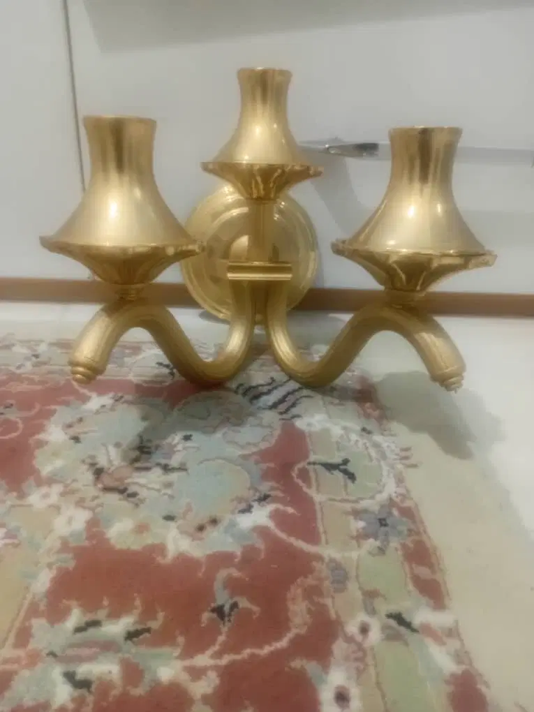 یک عدد لوستر ۱۵ شاخه به همراه دیوار کوب ۳ شاخه|لوستر و چراغ آویز|رشت, کاکتوس|دیوار
