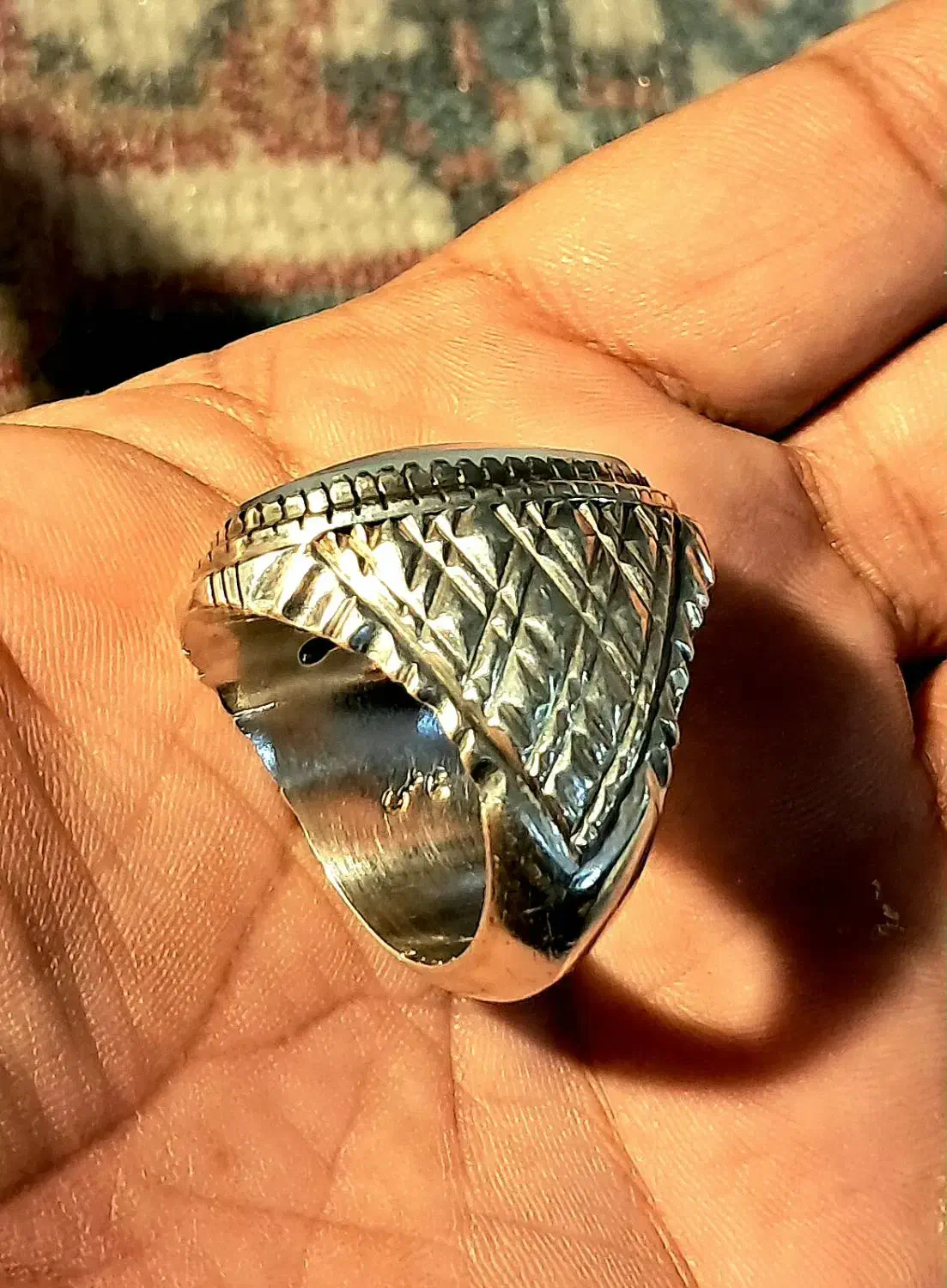 انگشترنقره دست ساز (کلکسیون شخصی)|جواهرات|شیراز, شاهچراغ|دیوار