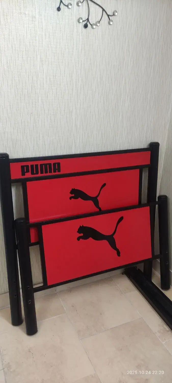 تخت یکنفره فلزی وچوب|تخت و سرویس خواب|معصومیه, |دیوار