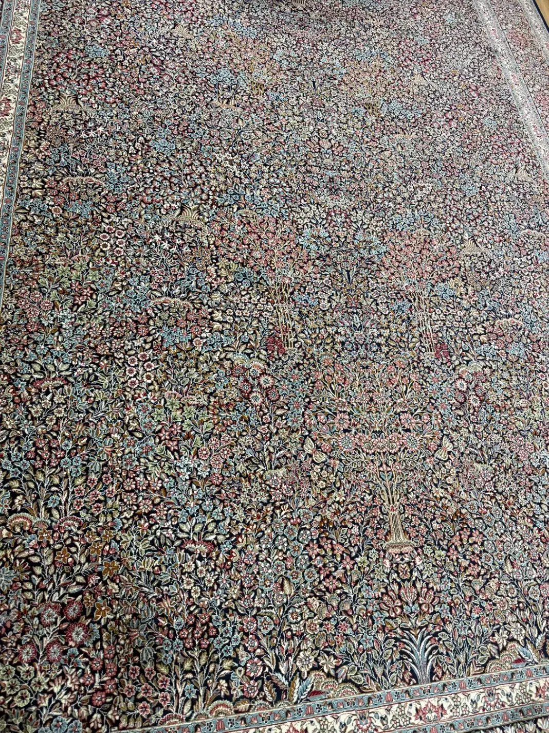 قالی  ۱۲متری طرح دست باف قالی کرمان  طرح جنگلی|فرش|بندرعباس, |دیوار