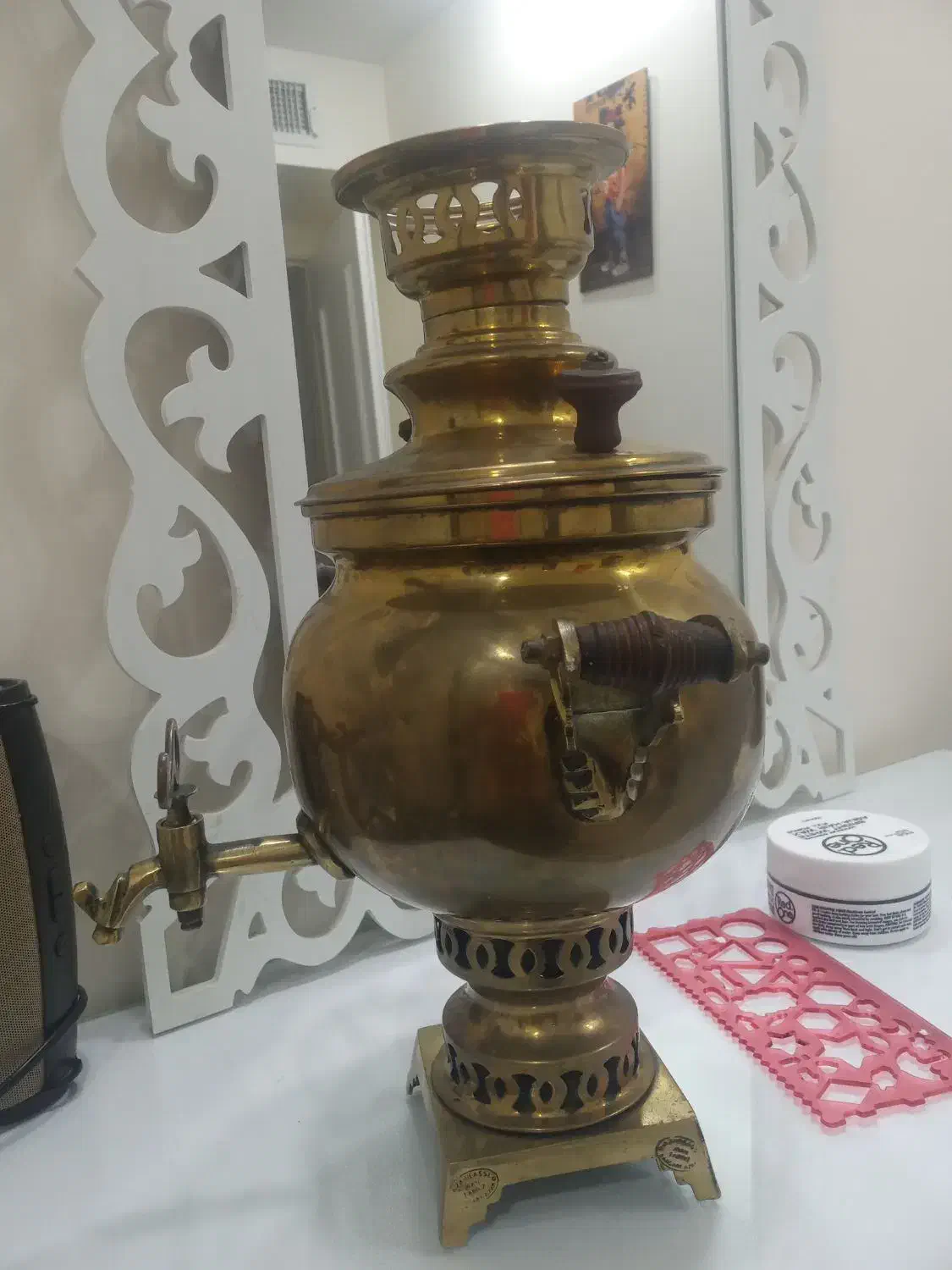 سماور ذغالی آنتیک|کلکسیون اشیاء عتیقه|تهران, باغ خزانه|دیوار