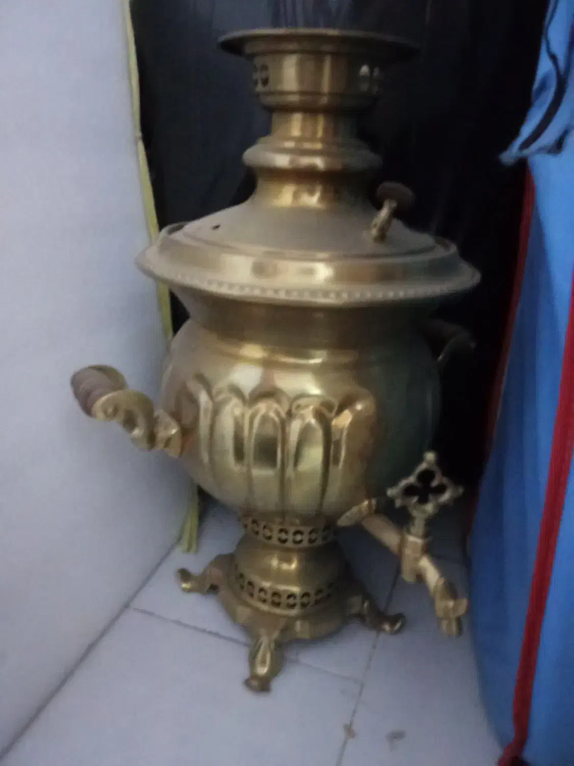 سماور برنجی ذغالی|سماور، چای‌ساز، قهوه‌ساز|تهران, شهید رجایی|دیوار